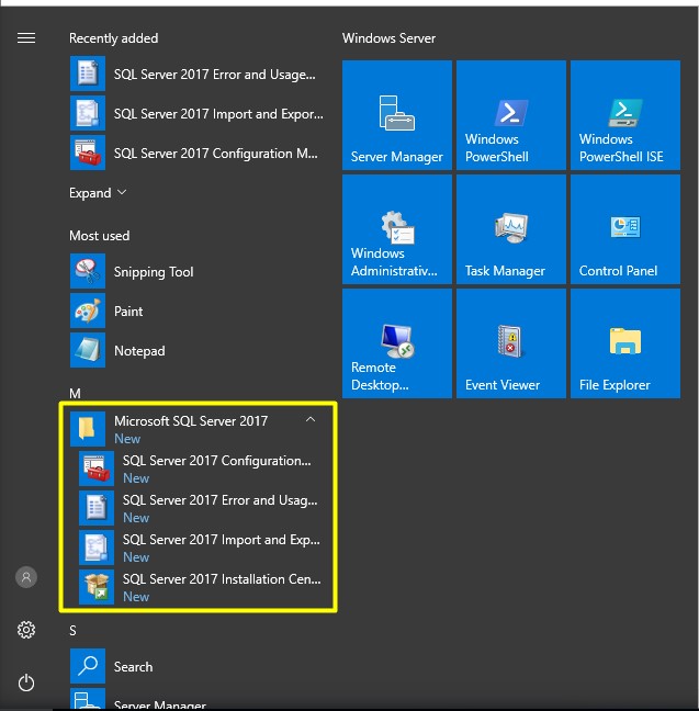 SQL Server 2017 Kurulumu